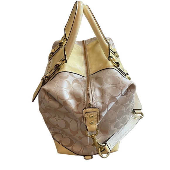 Coach Ashley Signature Sateen Ivory Satchel handbag - Picture 3 of 11